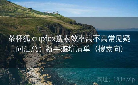 茶杯狐 cupfox搜索效率高不高常见疑问汇总：新手避坑清单（搜索向）