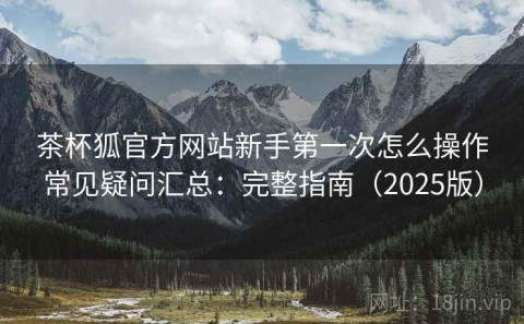 茶杯狐官方网站新手第一次怎么操作常见疑问汇总：完整指南（2025版）