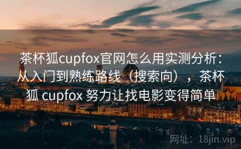 茶杯狐cupfox官网怎么用实测分析：从入门到熟练路线（搜索向），茶杯狐 cupfox 努力让找电影变得简单