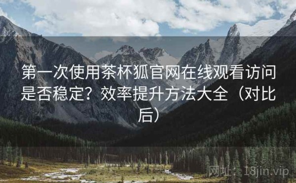 第一次使用茶杯狐官网在线观看访问是否稳定？效率提升方法大全（对比后）