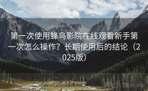 第一次使用蜂鸟影院在线观看新手第一次怎么操作？长期使用后的结论（2025版）