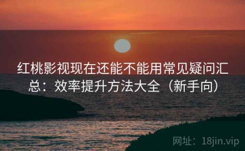 红桃影视现在还能不能用常见疑问汇总：效率提升方法大全（新手向）