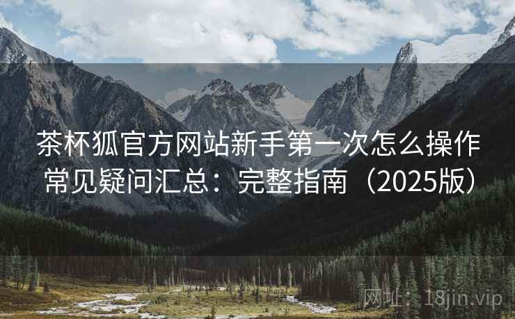 茶杯狐官方网站新手第一次怎么操作常见疑问汇总：完整指南（2025版）