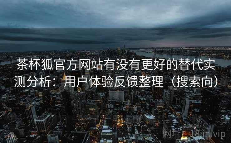 茶杯狐官方网站有没有更好的替代实测分析：用户体验反馈整理（搜索向）